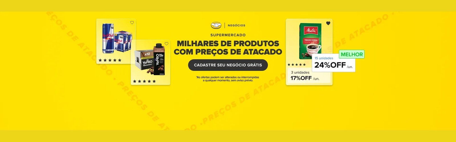 Campanha e ofertas em destaque