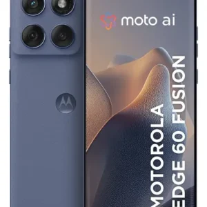 Smartphone Motorola Edge 60 Fusion 5g - 256gb 8gb Ram+8gb Ram Boost, 50mp Sony Ai Camera Ip68 Nfc - Cinza Vegan Leather