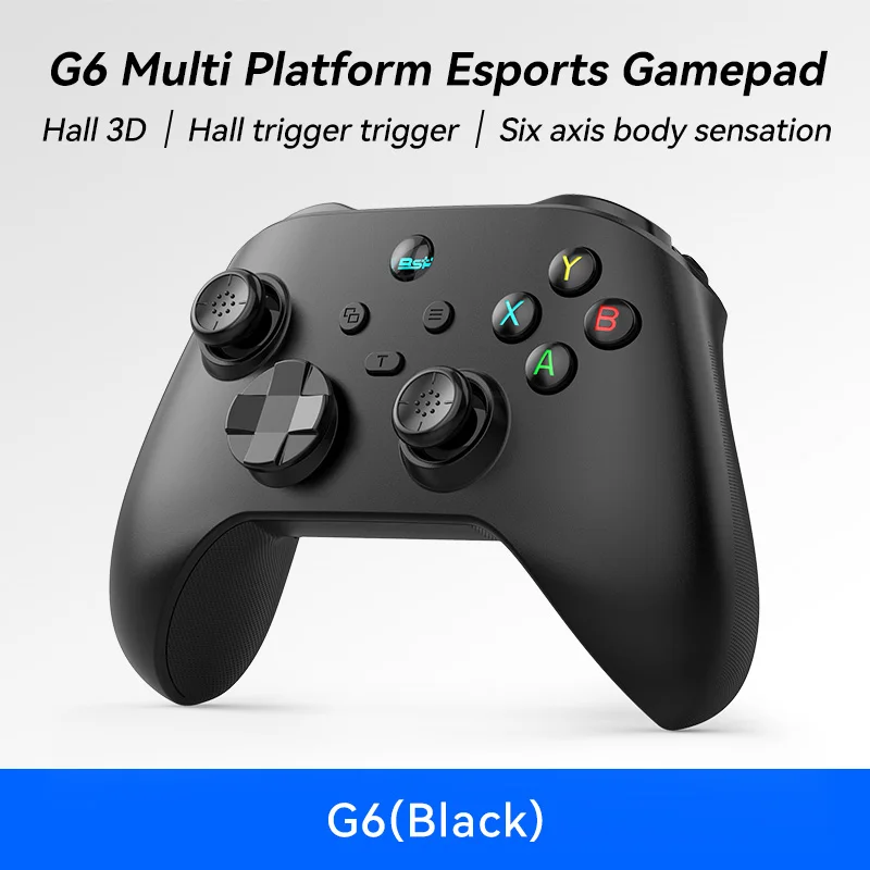 Controle de Jogo Móvel Sem Fio G6 com Gatilho Hall e Joystick Hall, Compatível com Switch/PC/Android/iOS