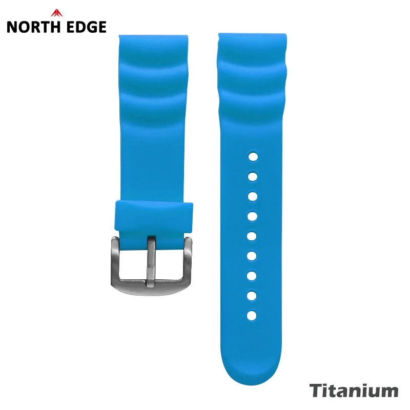 Pulseira de relógio de borracha NORTH EDGE 24MM liga de titânio compatível com pulseira de relógio de pulso durável TRITON-TI – AliExpress 1511