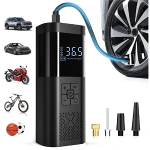 Compressor de ar portátil para carro, 3x mais rápido, 150psi, bomba infladora de pneus sem fio com medidor digital para carro, motocicleta, bicicleta, bomba de ar - AliExpress 201355758