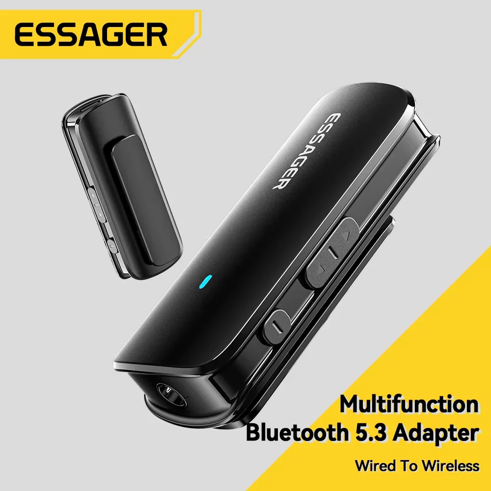 Adaptador Bluetooth 5.3 3.5mm Estéreo para Fones