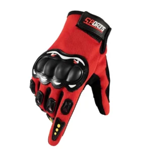 Luvas de Motocicleta para Homens com Tela Sensível ao Toque, Luvas de Dedo Inteiro para Esportes ao Ar Livre e Ciclismo