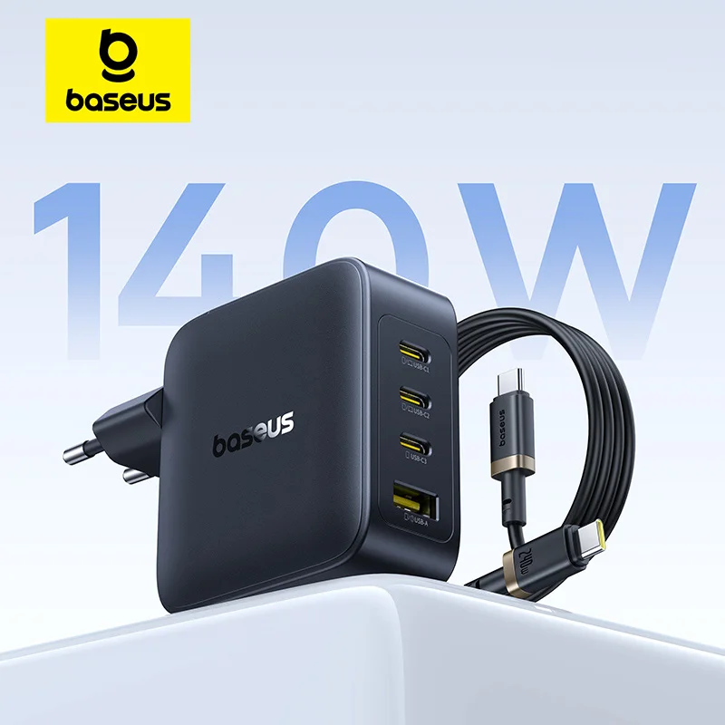 Carregador Baseus 140W PD USB-C Rápido