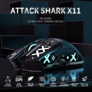 MOUSE GAMER ATTACK SHARK X11 22000 DPI