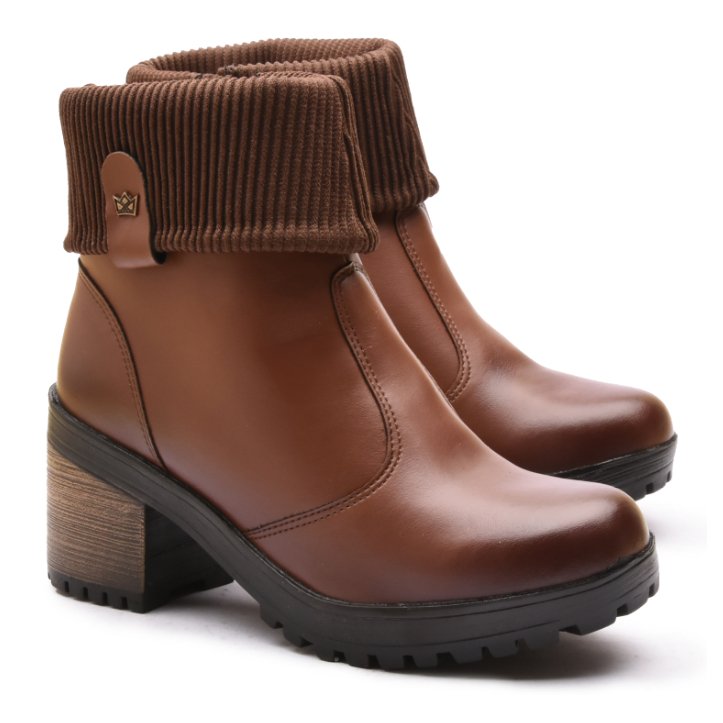 Bota Coturno Feminina Canelada Com Meia Estilosa e Confortável | Shopee Brasil