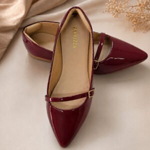Sapatilha Feminina Bico Fino Verniz Tira Fivela Elegância Conforto Estilo Atemporal Trabalhar Mães | Shopee Brasil