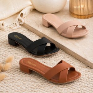 Tamanco Salto Baixo Feminina Tiras cruzada  Conforto e Elegância Promoção Tendência Estilosa | Shopee Brasil