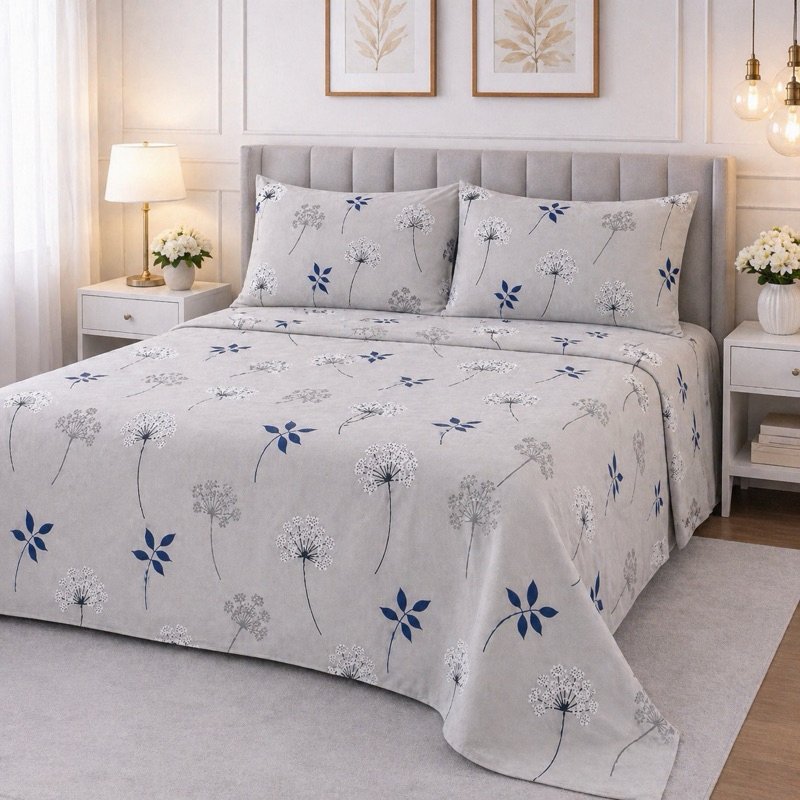 JOGO DE CAMA Queen 500 Fios Percal Toque Algodão + 2 Fronhas 50×70 | Cobre Leito Luxo Sem Elástico | Shopee Brasil