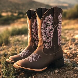 Bota Texana Feminina Bico Quadrado Botina Country de Ótima Qualidade Macia E Super Confortável Festa do Peão de Rodeio | Shopee Brasil