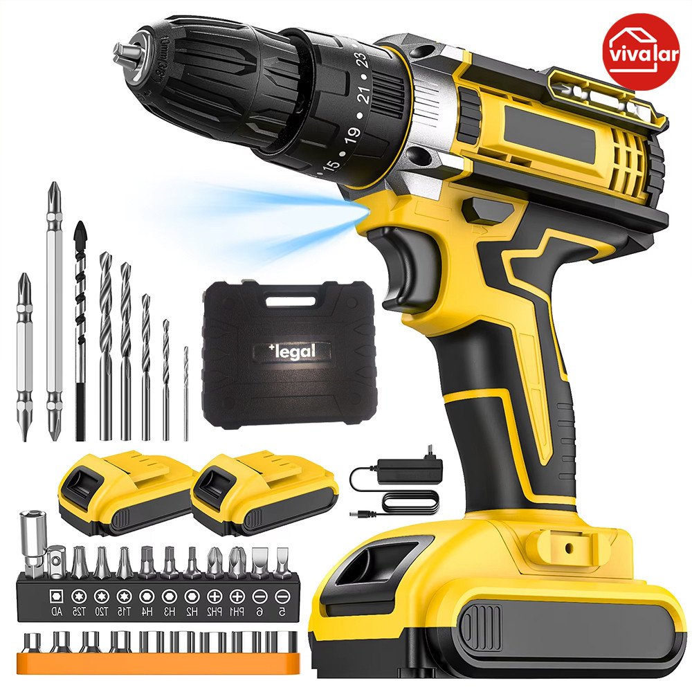 Furadeira Parafusadeira 26V Sem Fio: Alta Potência, Recarregável para Demanda Doméstica | Shopee Brasil